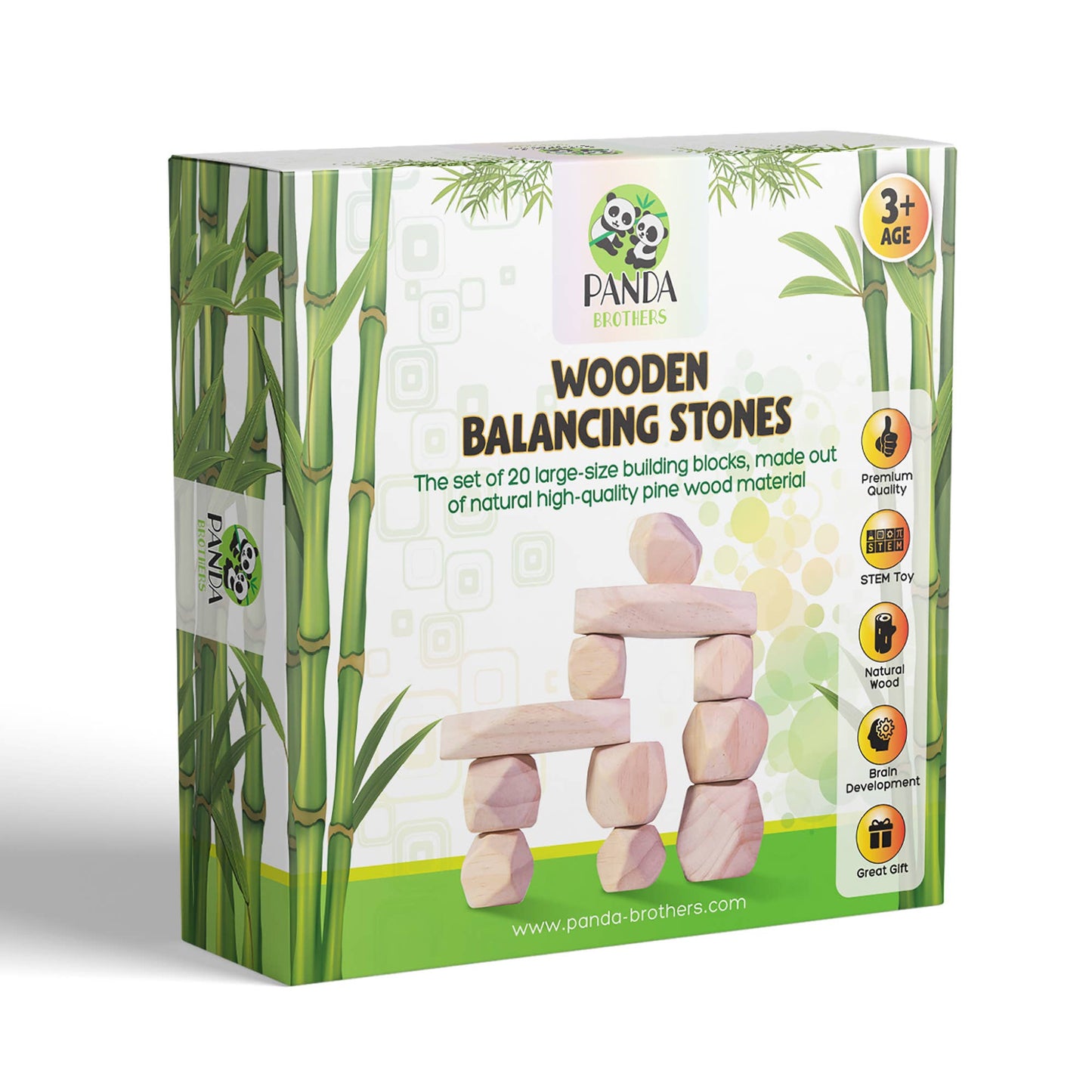 Wooden Balancing Stones
