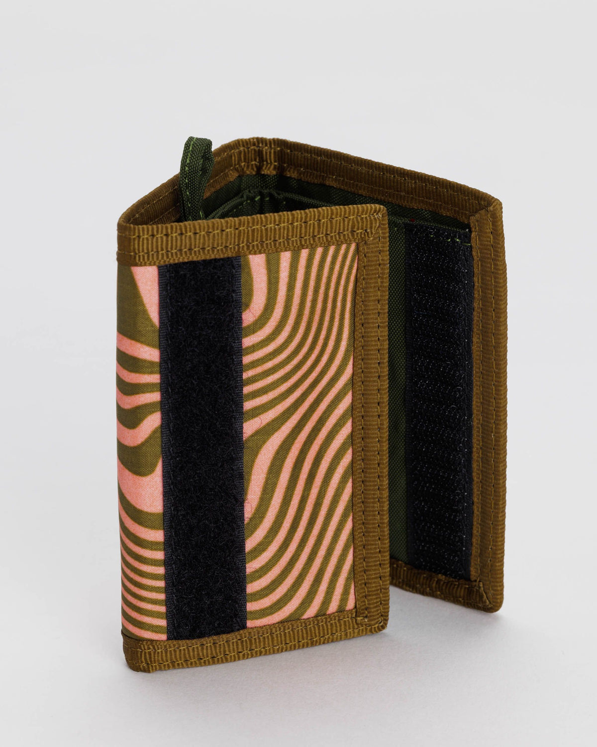 Nylon Wallet - Trippy Swirl Salmon