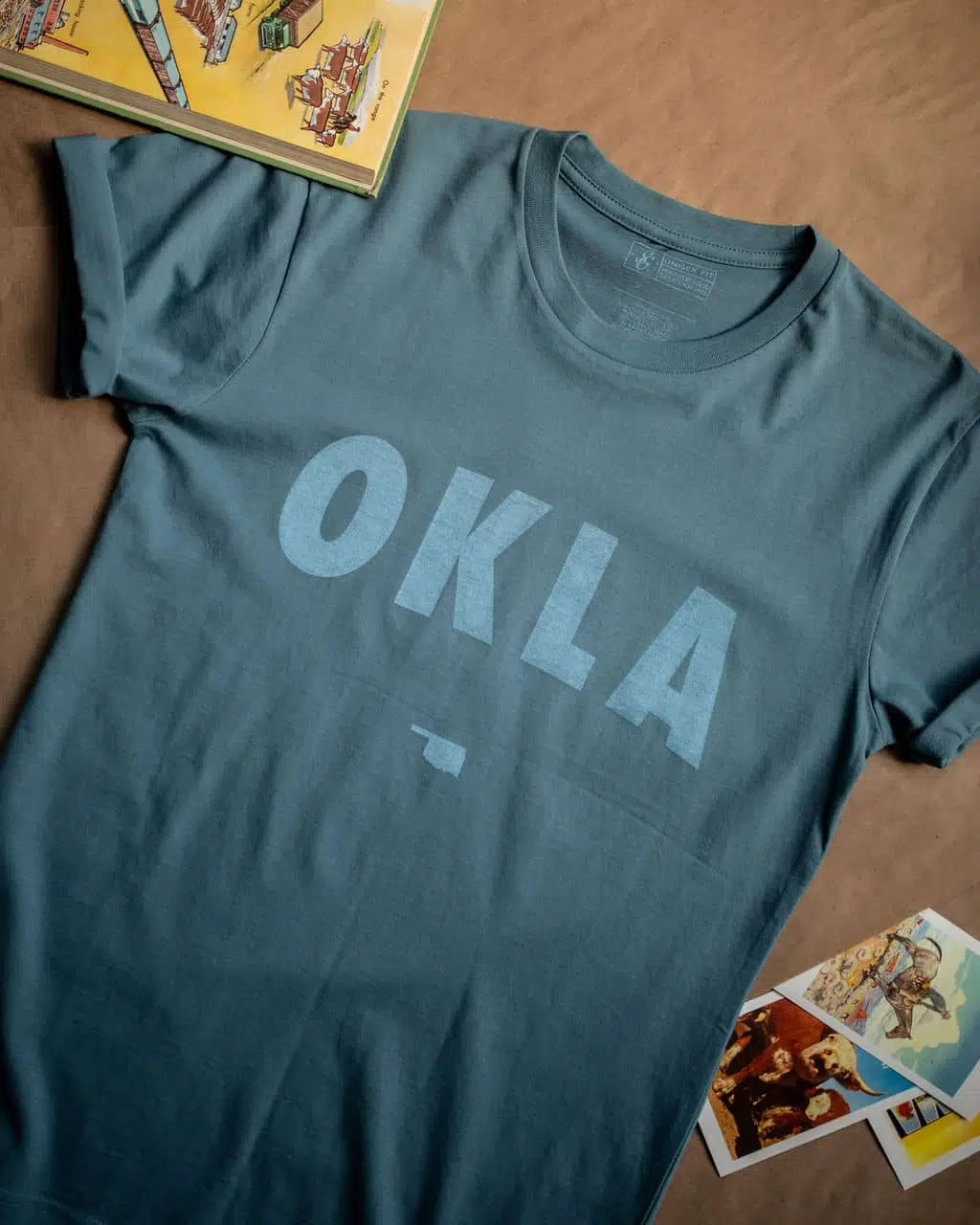 OKLA Tee - Slate Blue