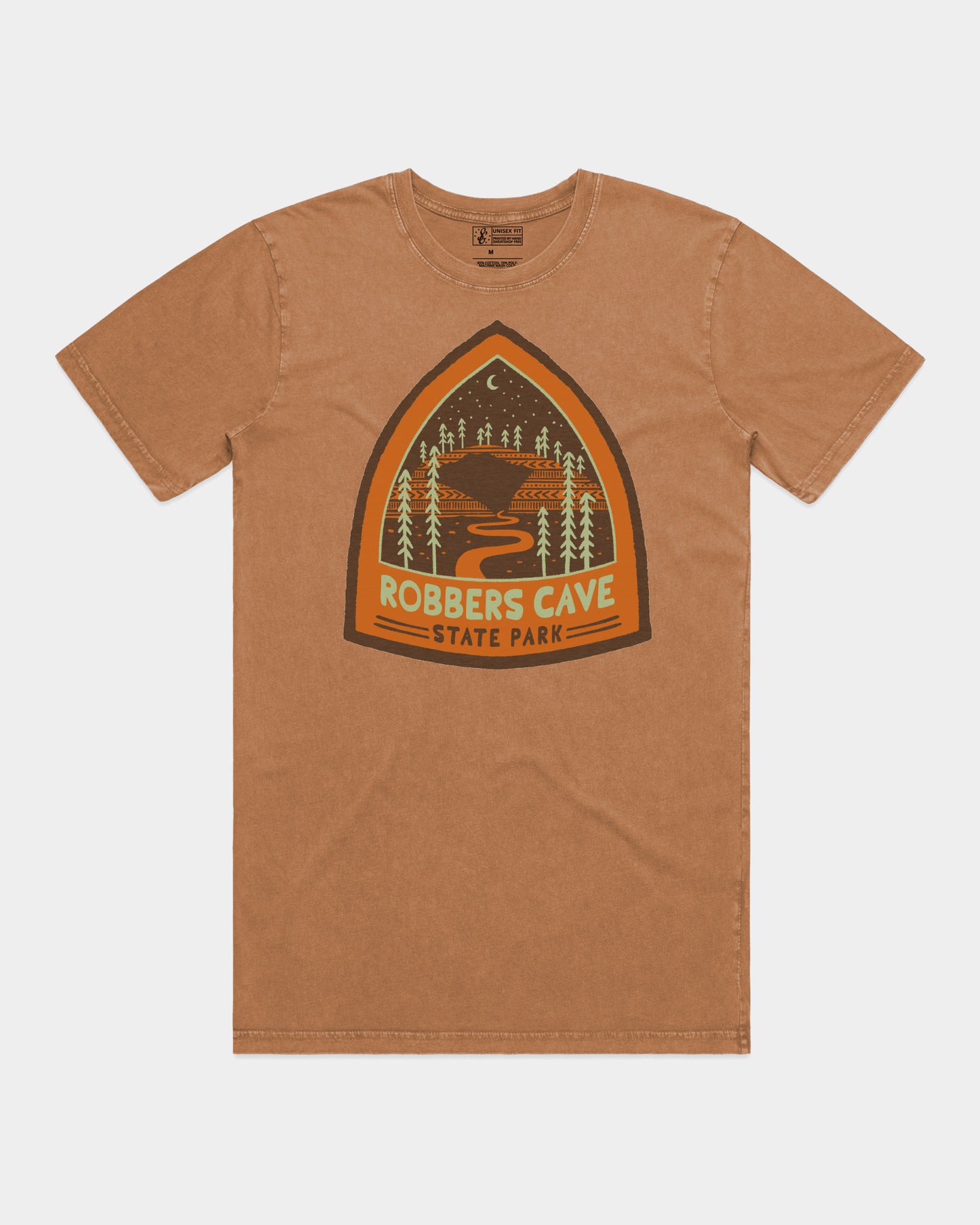 Robbers Cave Ranger Badge Tee - Camel