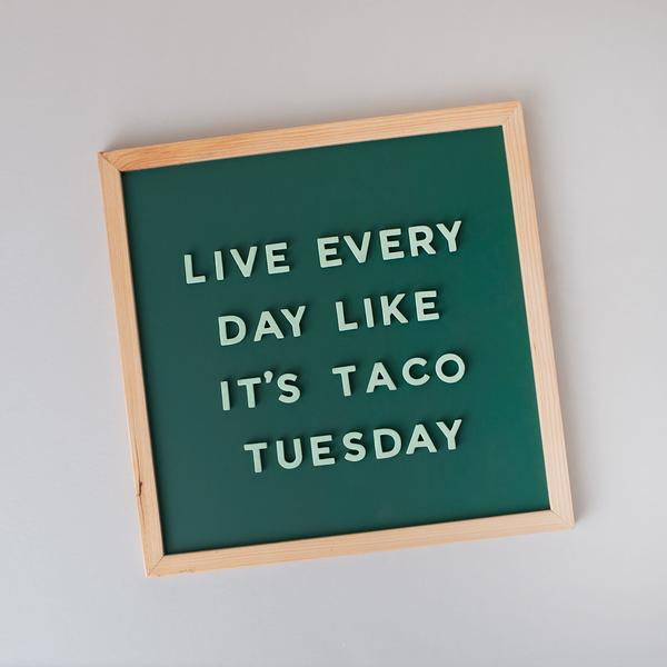 15" x 15" Magnetic Letter Board Slate - Green Chalkboard