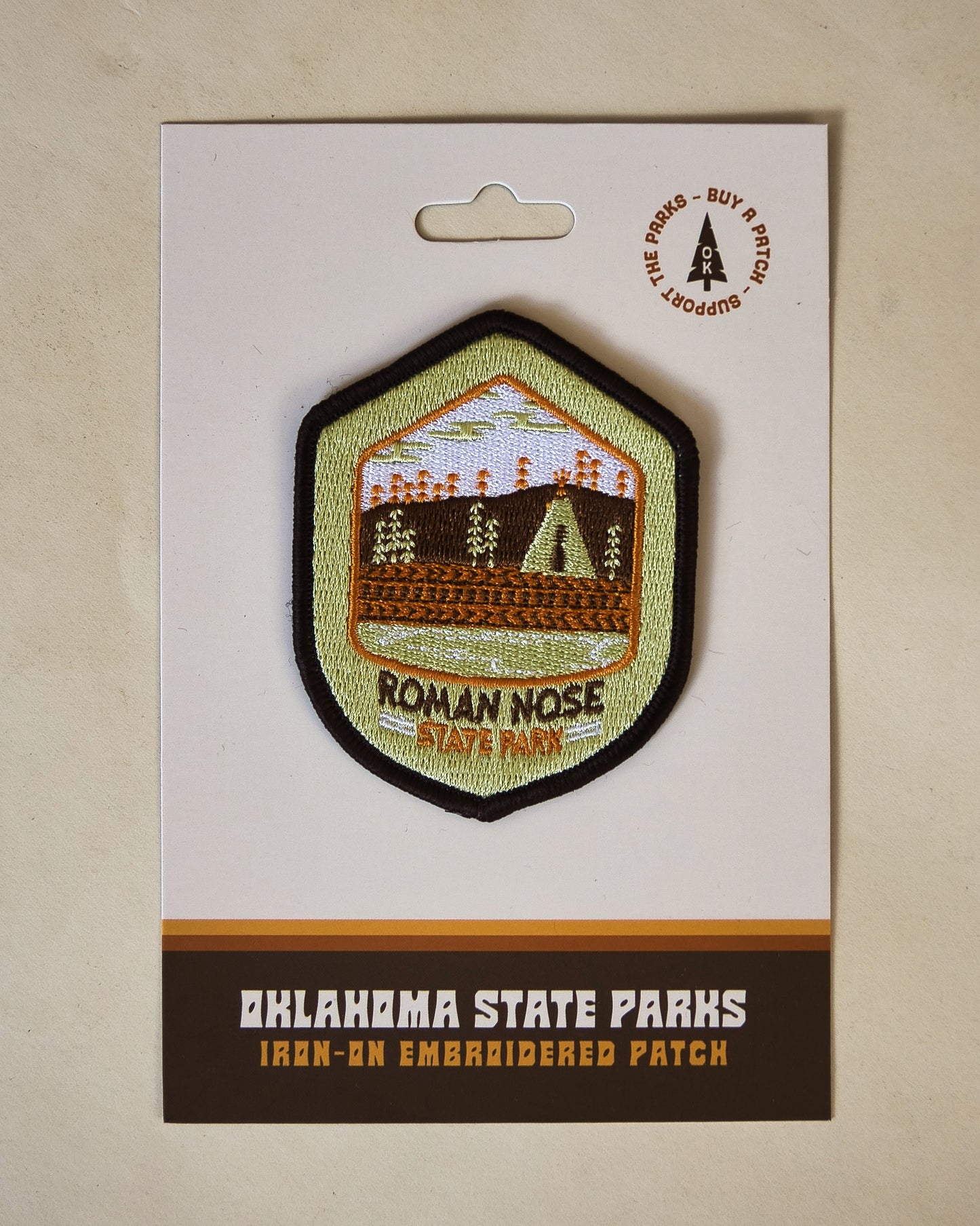 Roman Nose Iron-On Patch