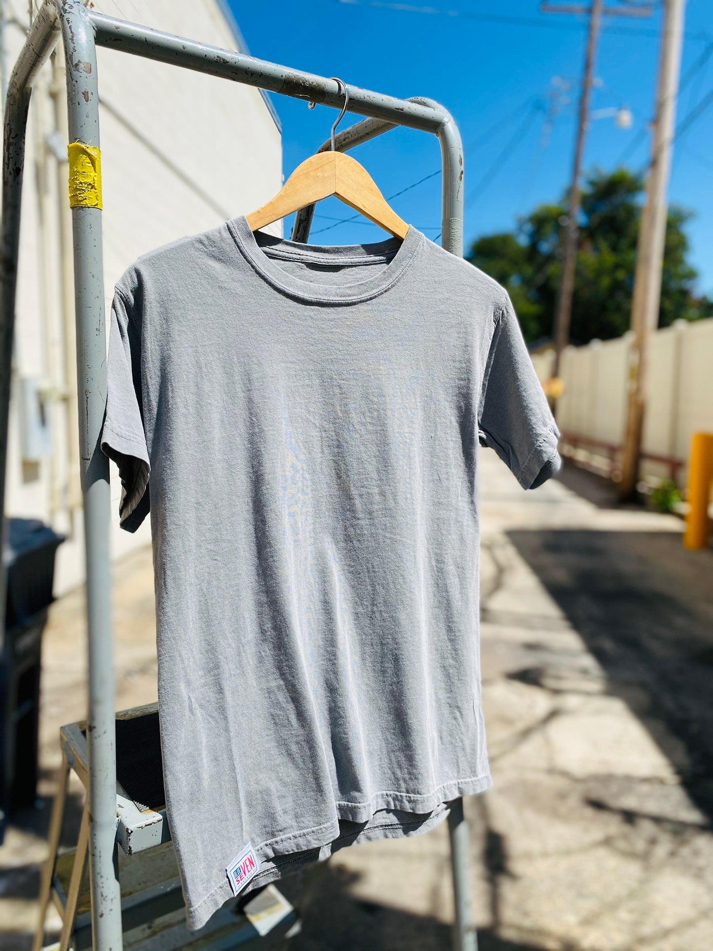 Blue Seven Backed Tee - Regular Fit