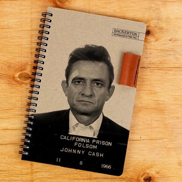 Backerton Spiral Notebook-Johnny Cash