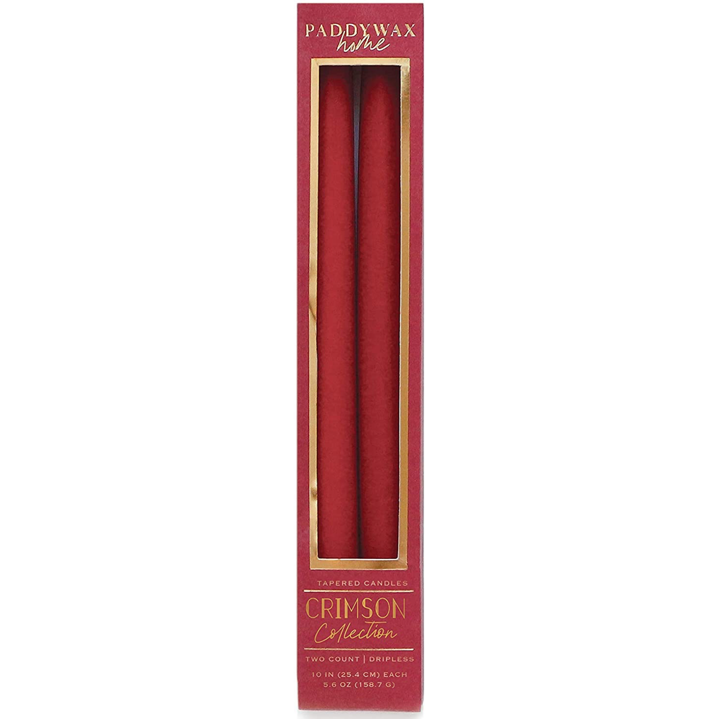 Taper Candles - 10" Crimson
