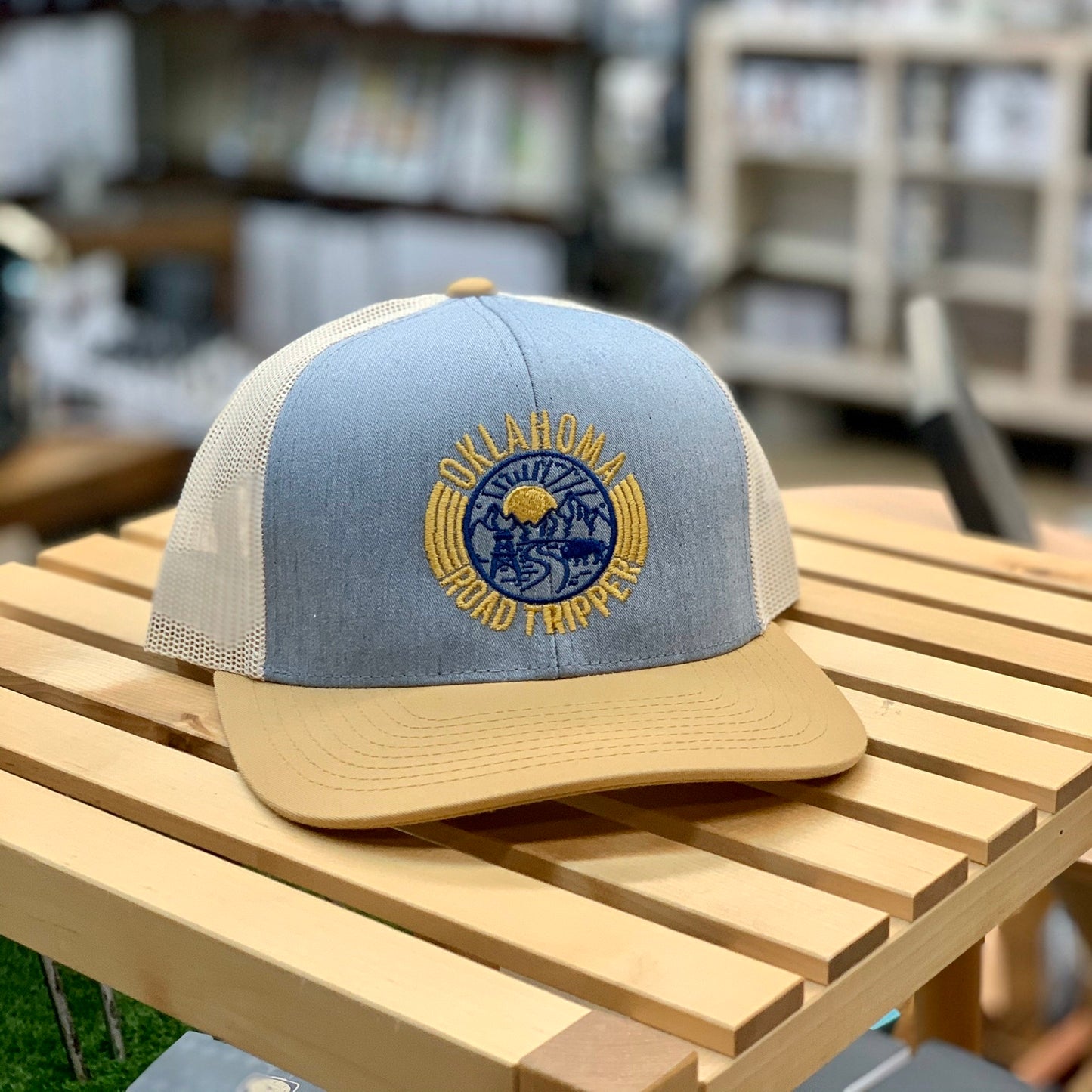 Oklahoma Road Tripper Mesh Trucker Snapback