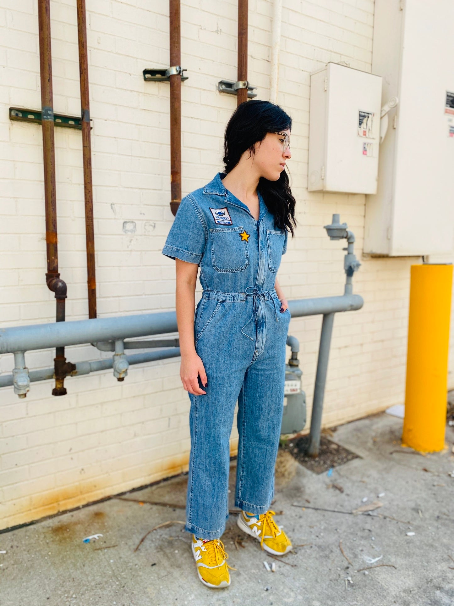 Levi's Straight Leg Jumpsuit: Vintage Patches