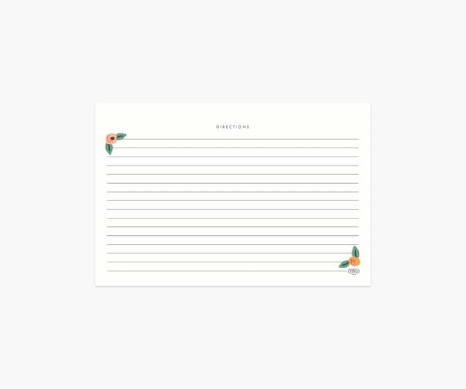 Kitchen Shelf Recipe Cards