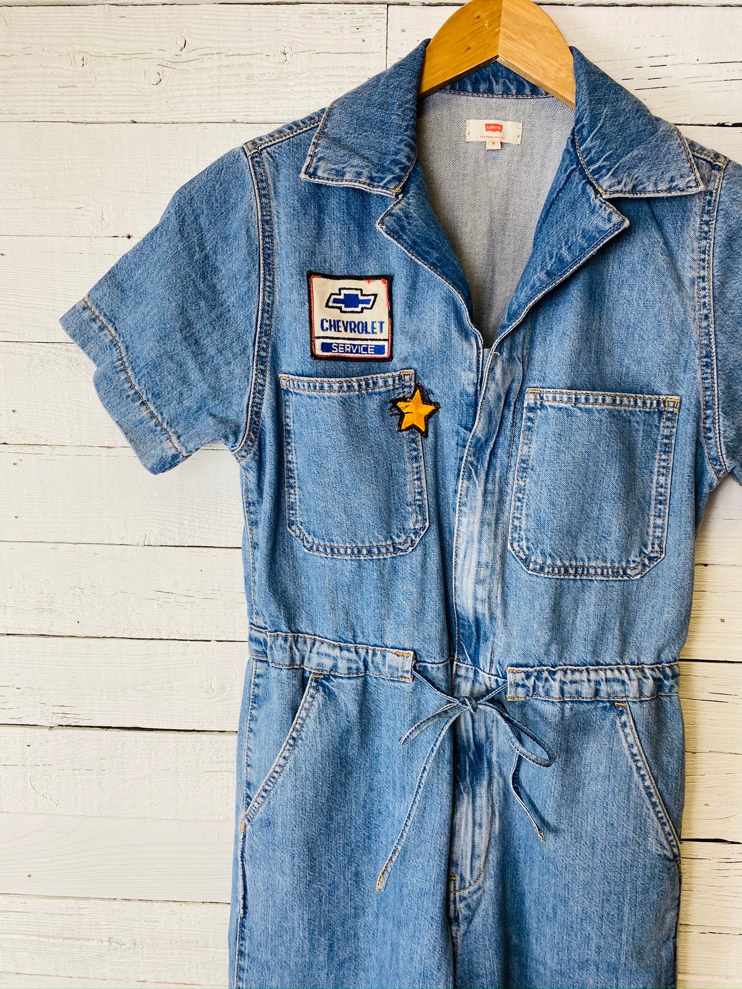 Levi's Straight Leg Jumpsuit: Vintage Patches