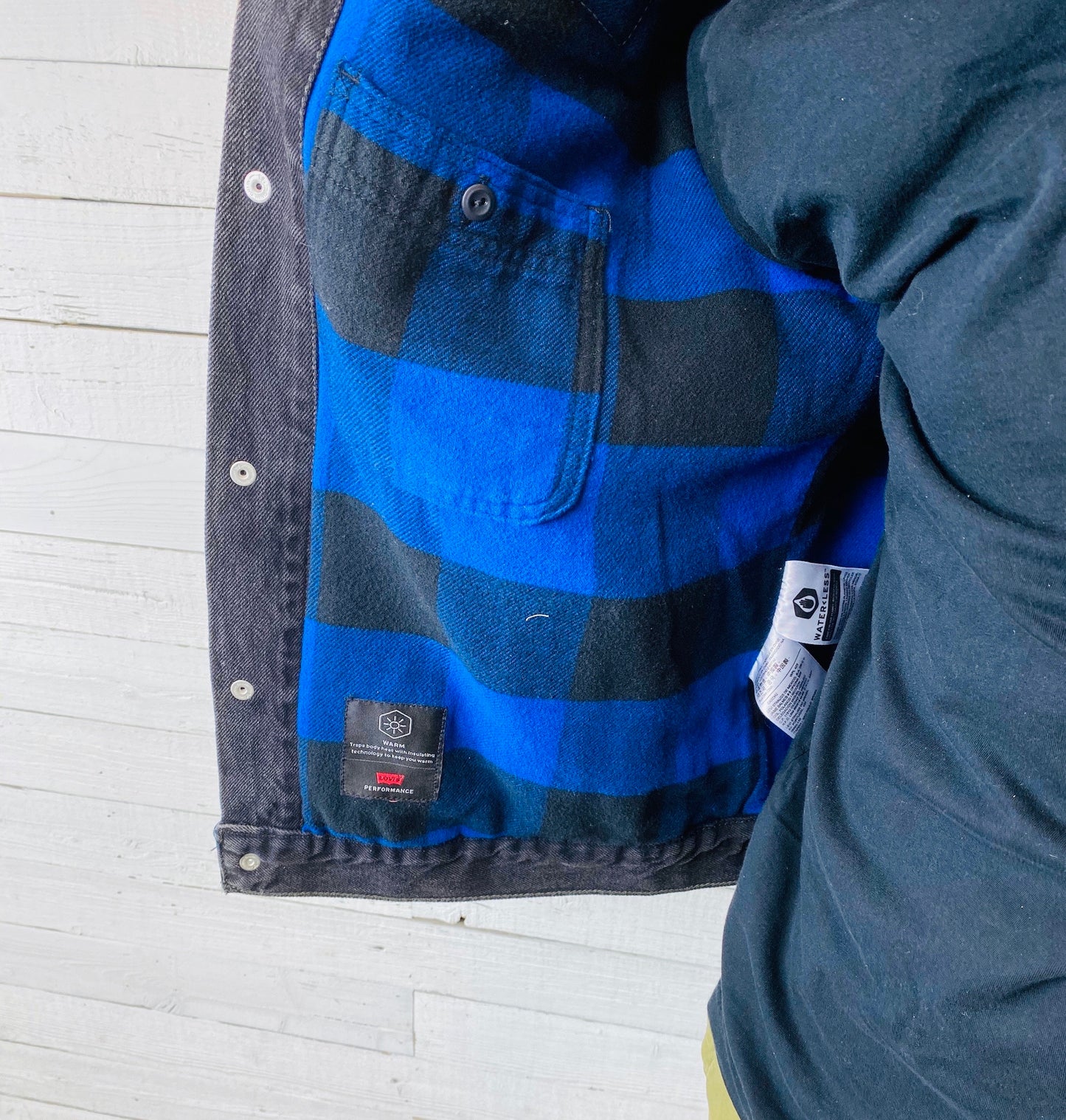 Men's Black Lined Levis Jacket