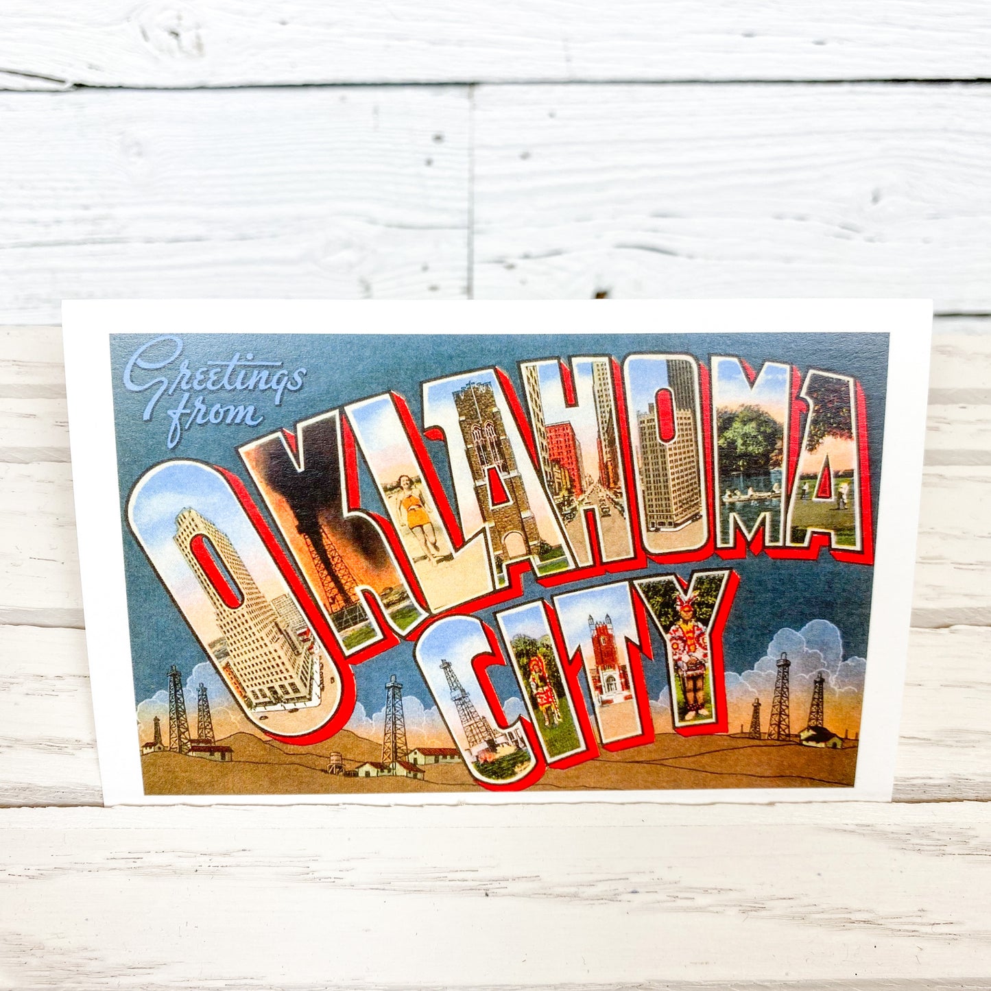 Greetings From OKC Postcard