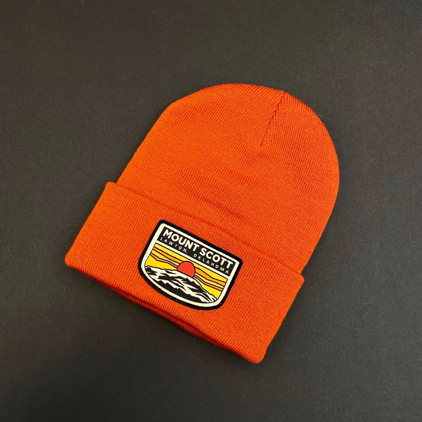 Orange Mount Scott Beanie