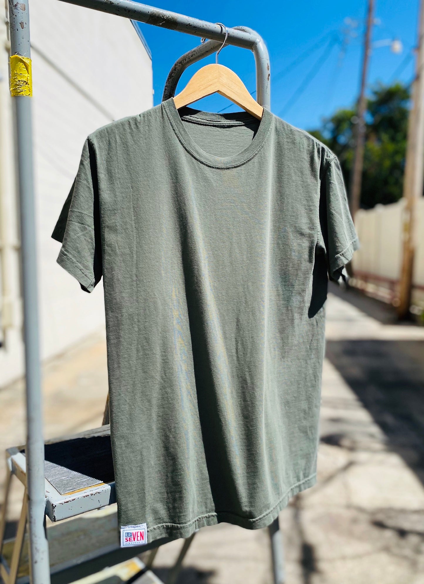 Blue Seven Backed Tee - Regular Fit