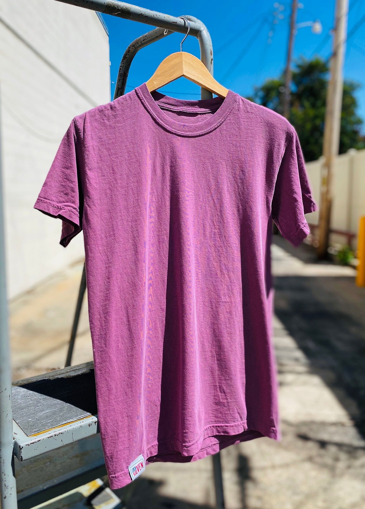 Blue Seven Backed Tee - Regular Fit