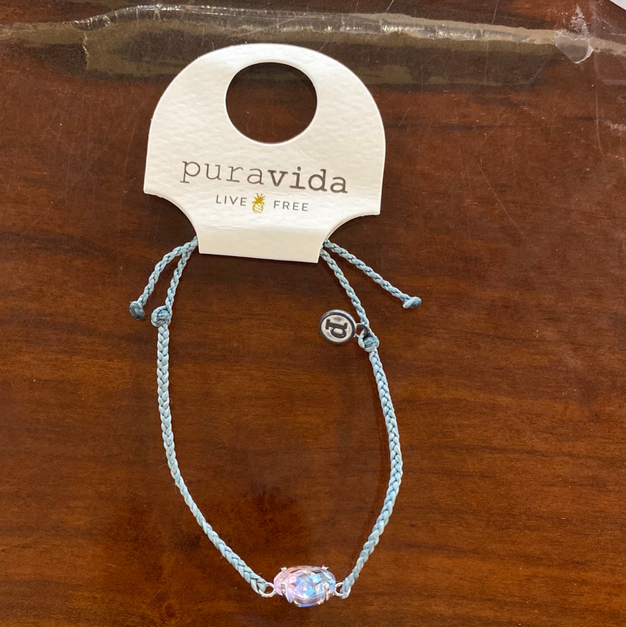 Rainbow Quartz Charm Bracelet Silver - SMOK