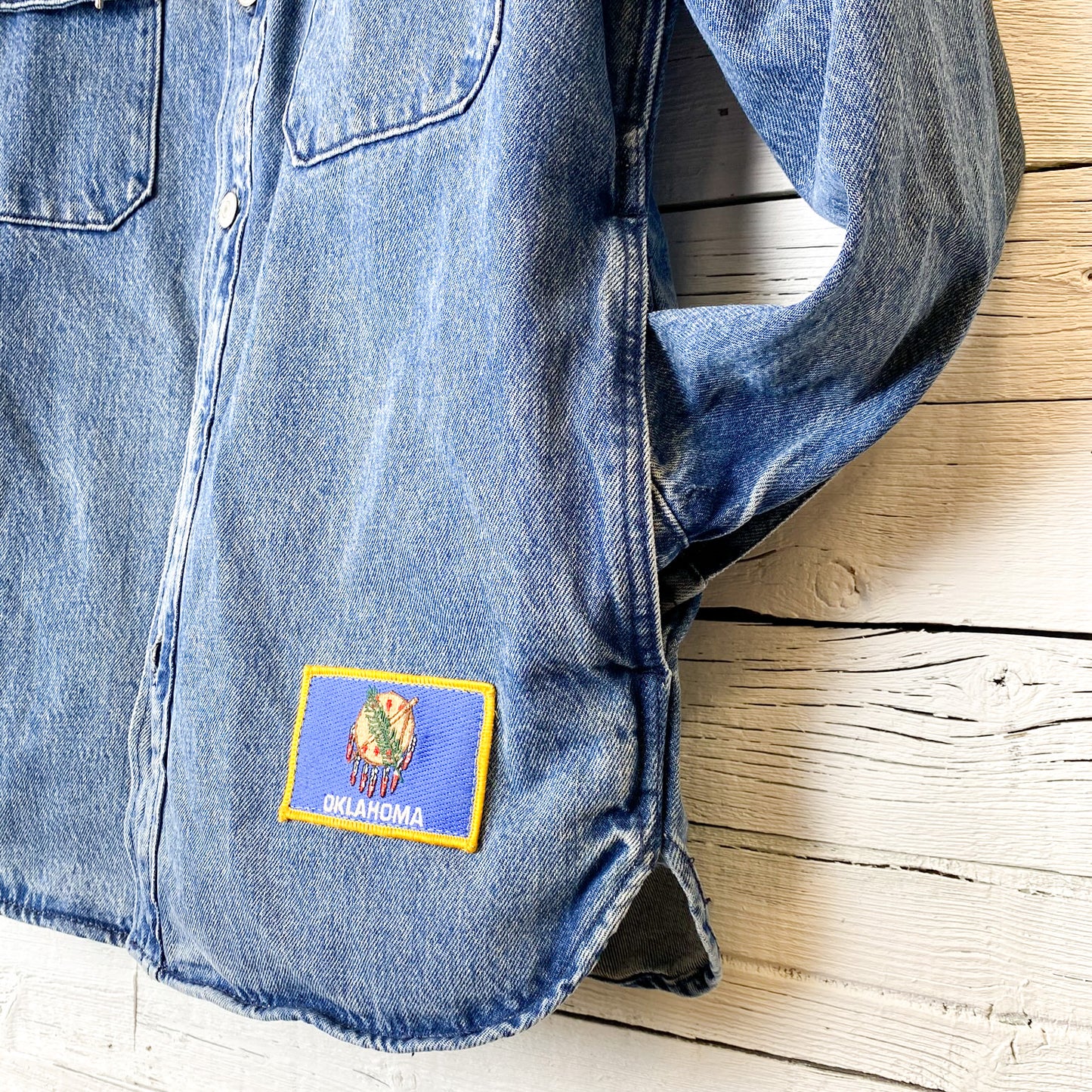 Levi's Hooded Jacket with Pockets and Vintage Patches