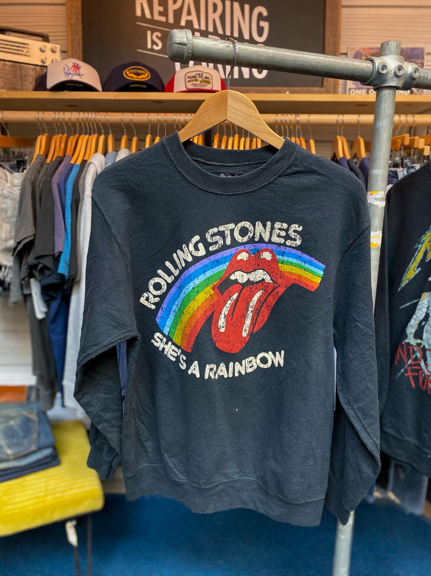 Rolling Stones Vintage Black Sweatshirt