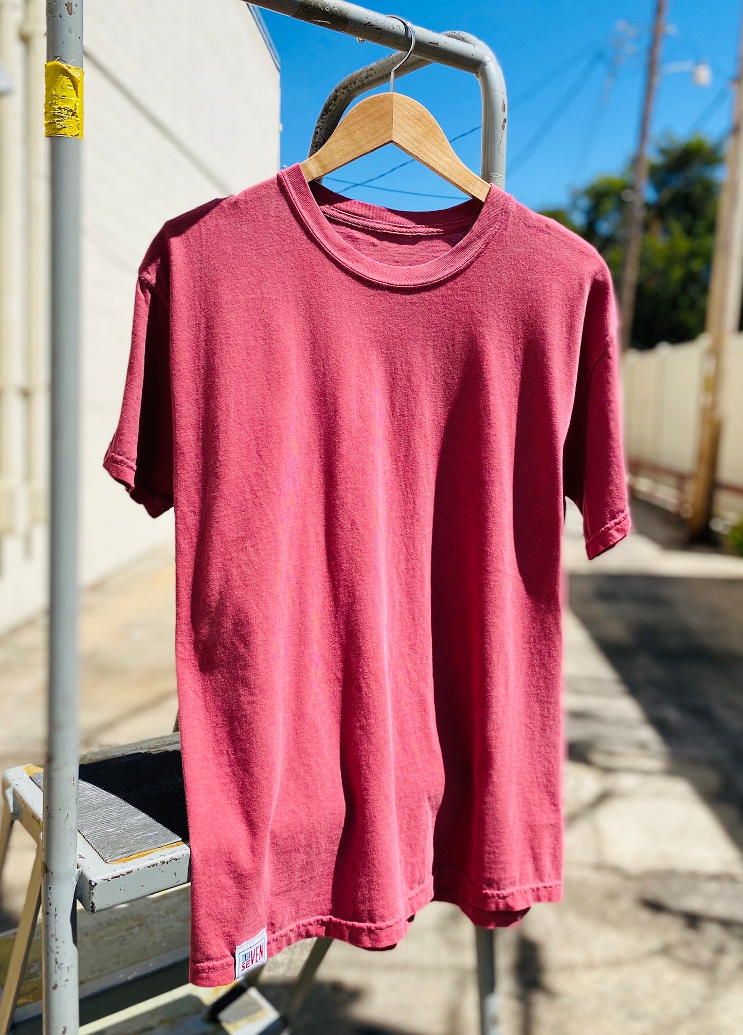 Blue Seven Backed Tee - Regular Fit