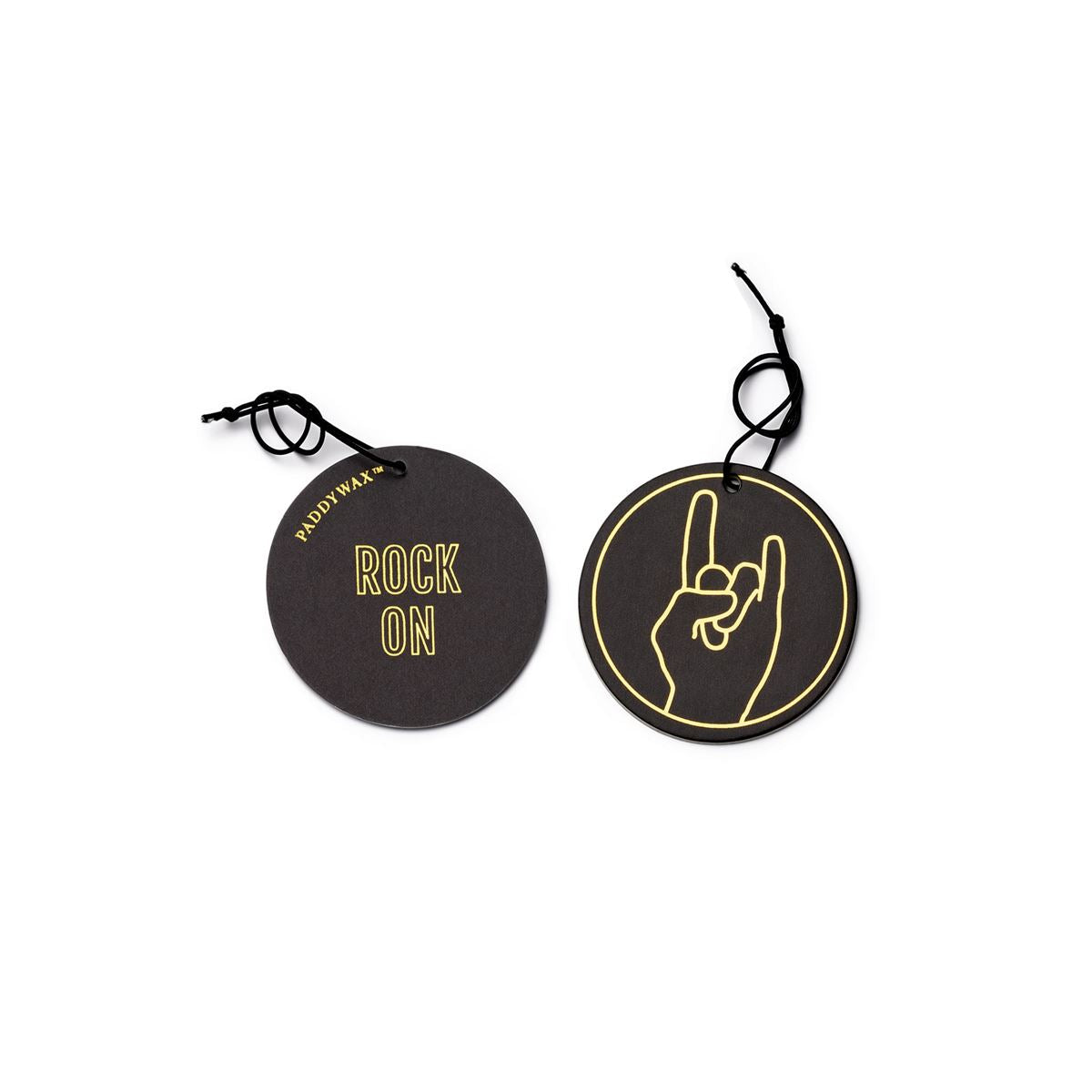 Impressions Black "Rock On" Car Fragrance - Leather & Oakmoss