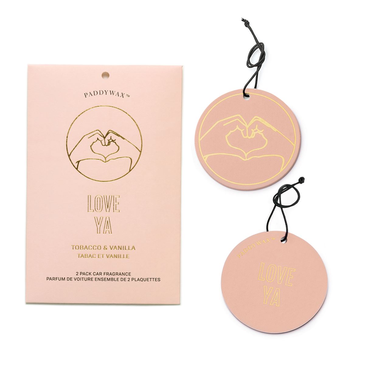 Impressions Pink "Love Ya" Car Fragrance - Tobacco & Vanilla