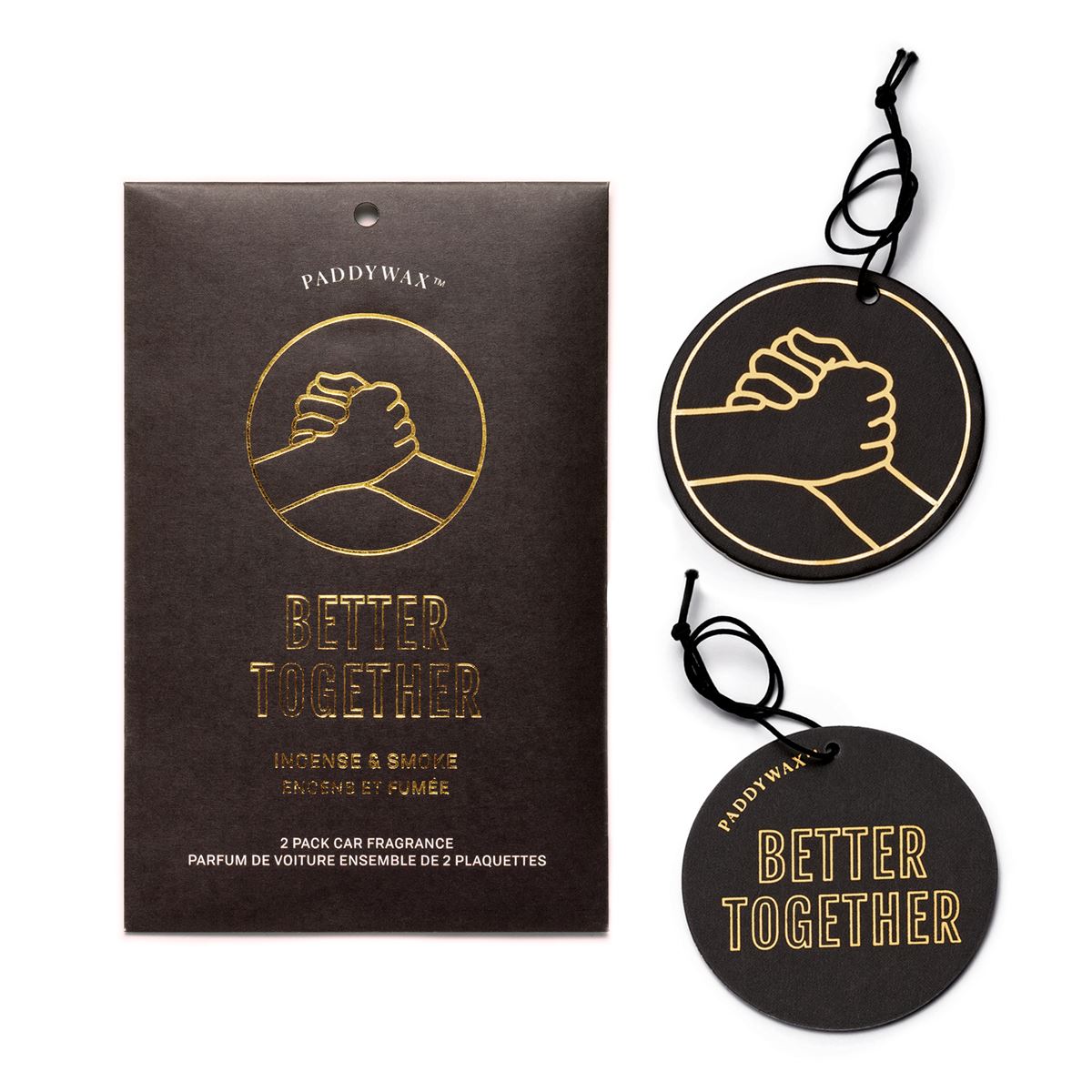 Impressions Black "Better Together" Car Fragrance - Incense & Smoke