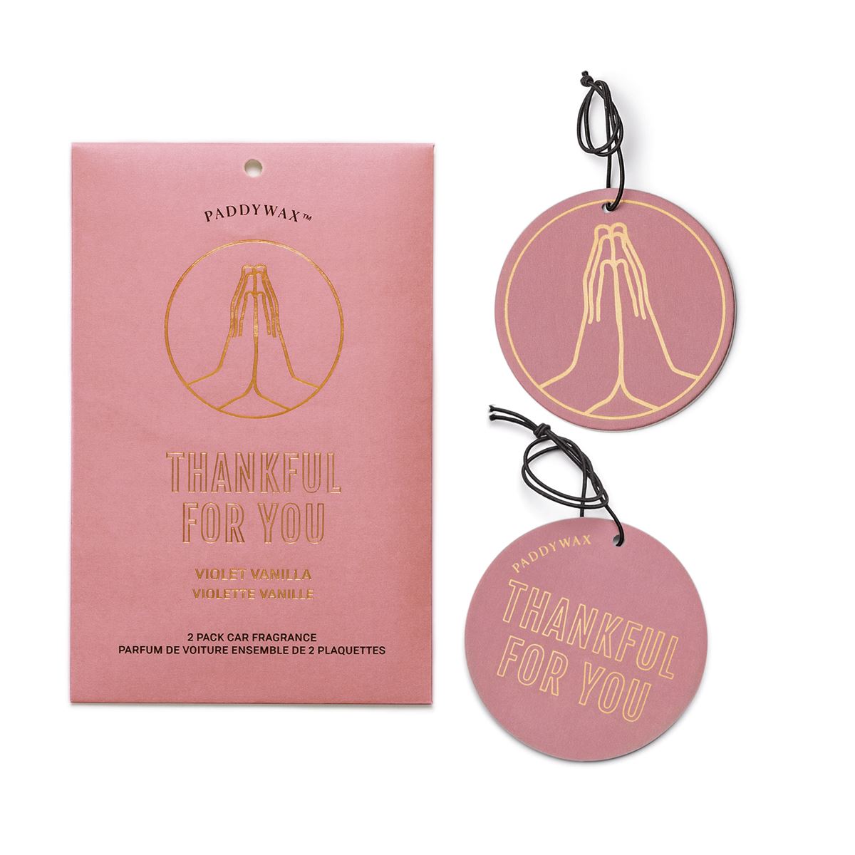 Impressions Mauve "Thankful for You" Car Fragrance - Violet Vanilla