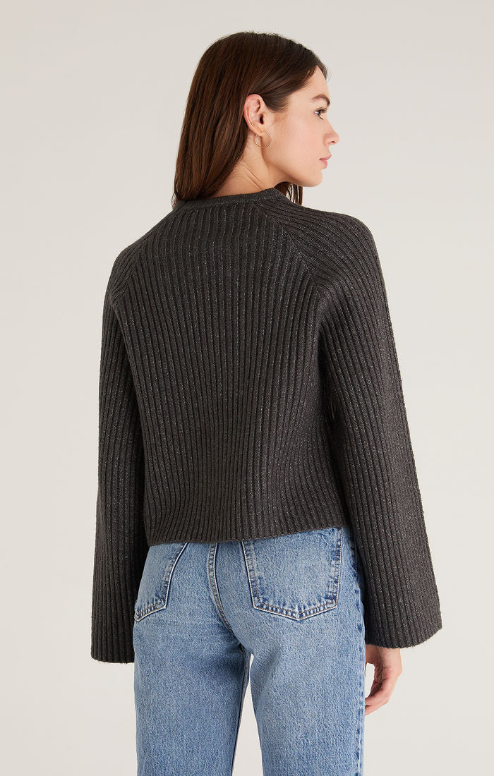 Alpine Rib Sweater - Charcoal Heather
