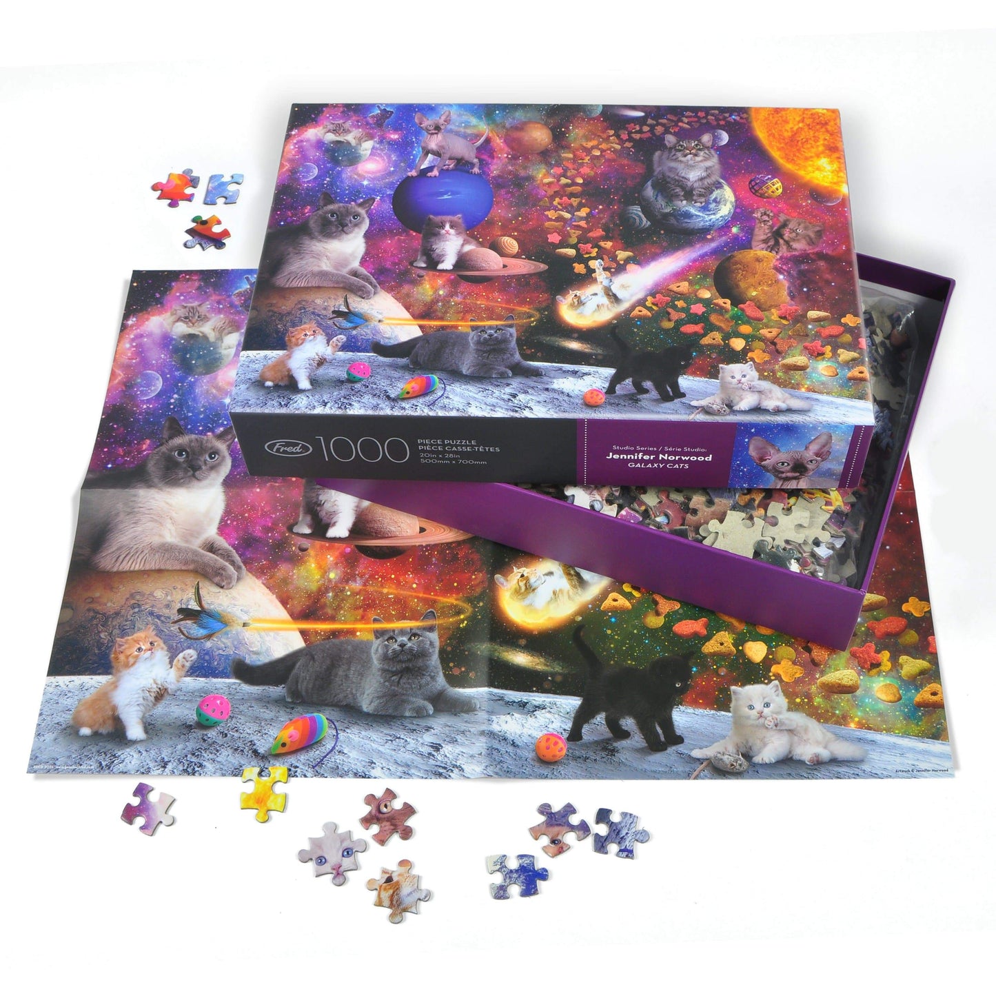 Galaxy Cats 1000pc Puzzle