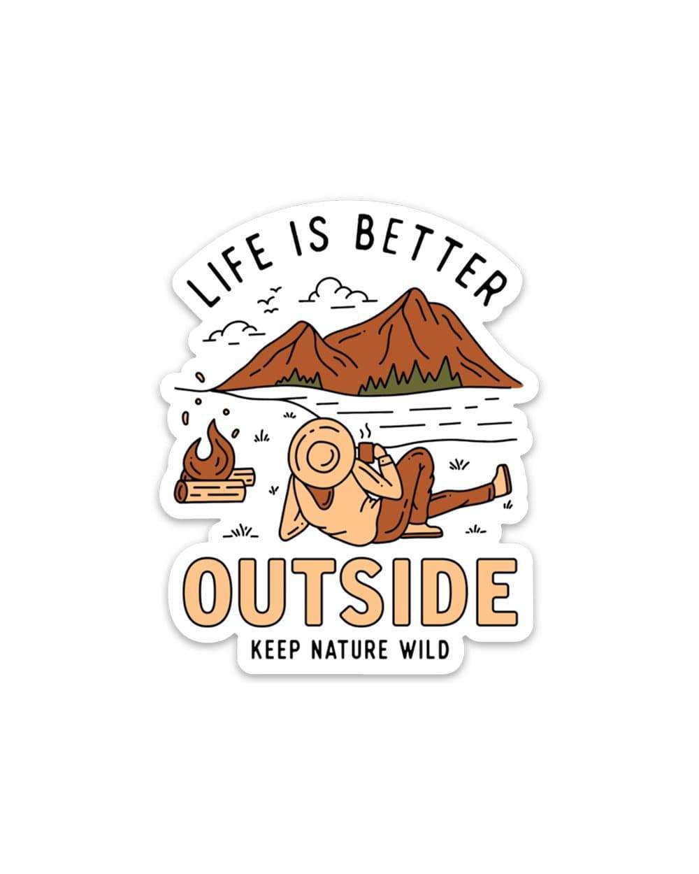 Better Outside Sticker