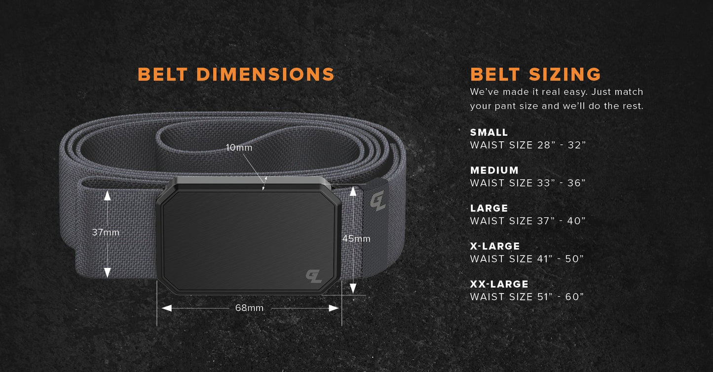 Groove Belt - Gun Metal/Deep Stone (OSFM)