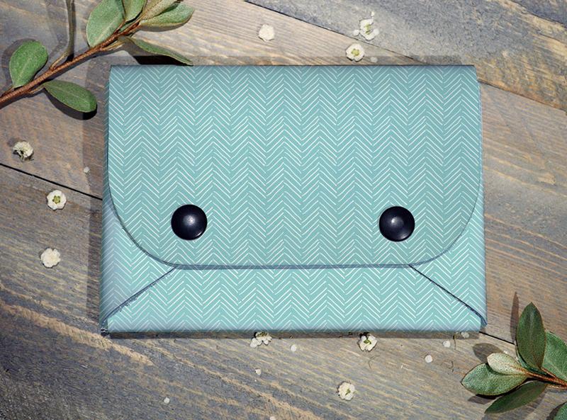 Backerton Pale Chevrons Midi Wallet