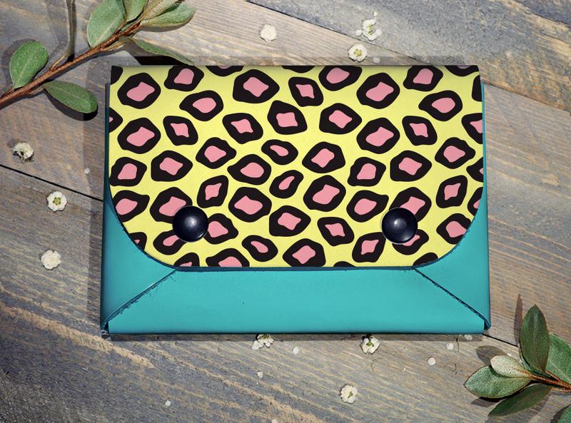 Backerton Leopard Print Midi Wallet
