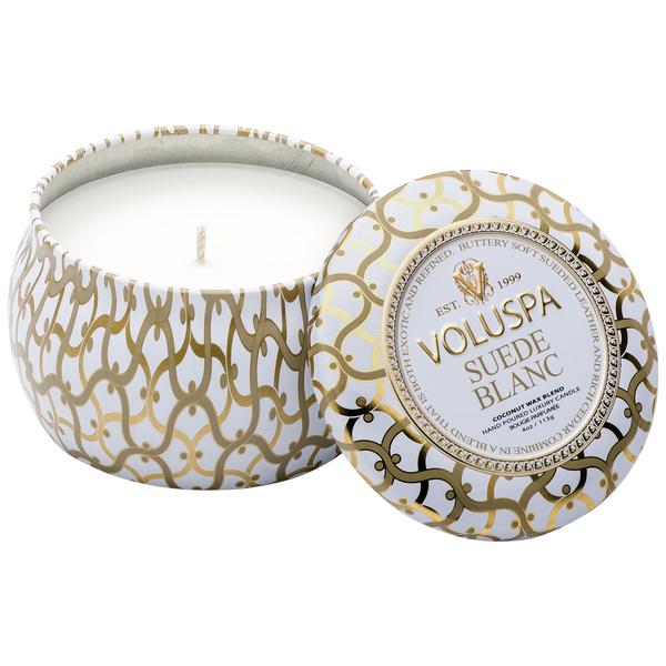 Petite Decorative Candle - Suede Blanc