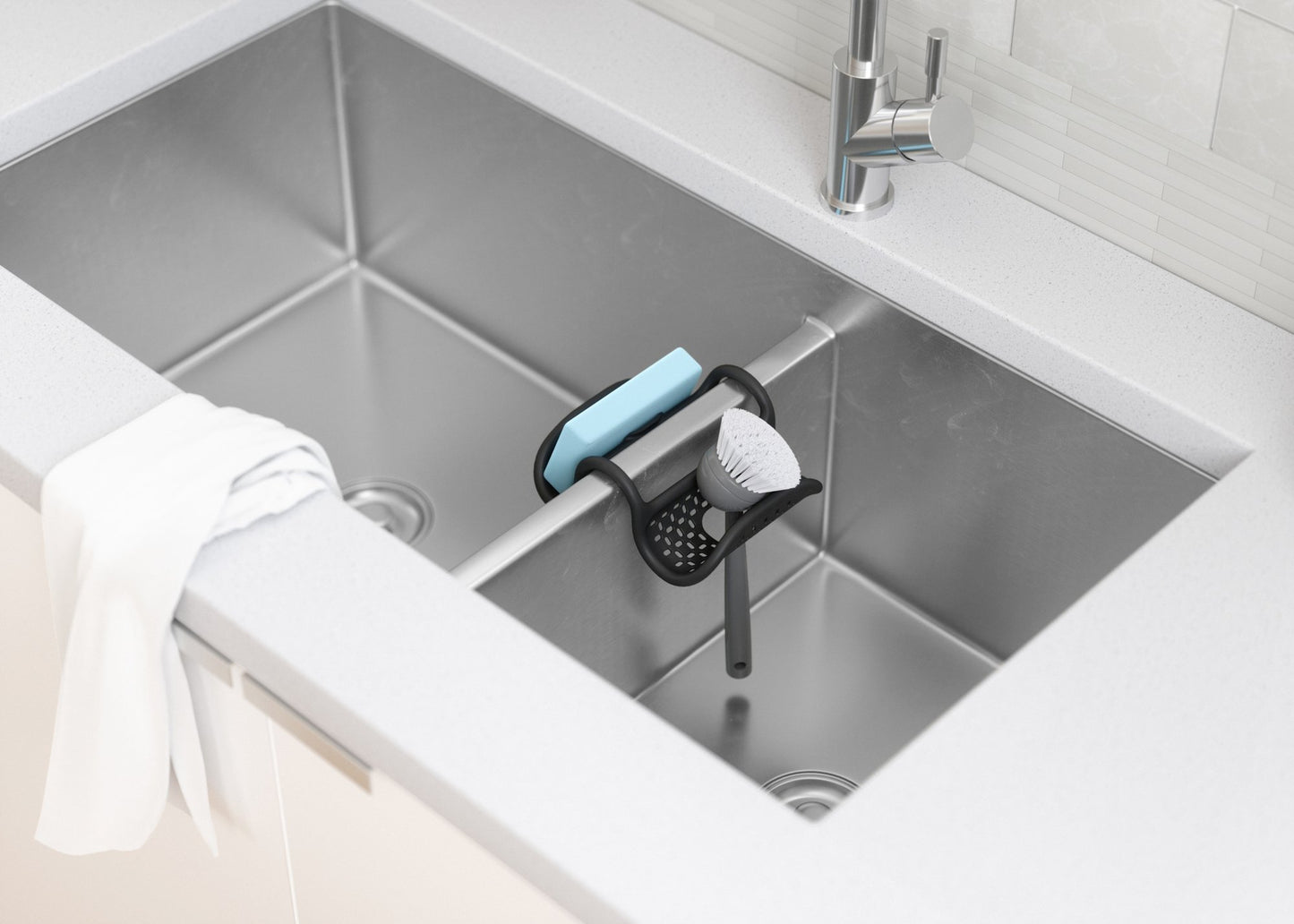 Sling Flexible Sink Caddy - Black