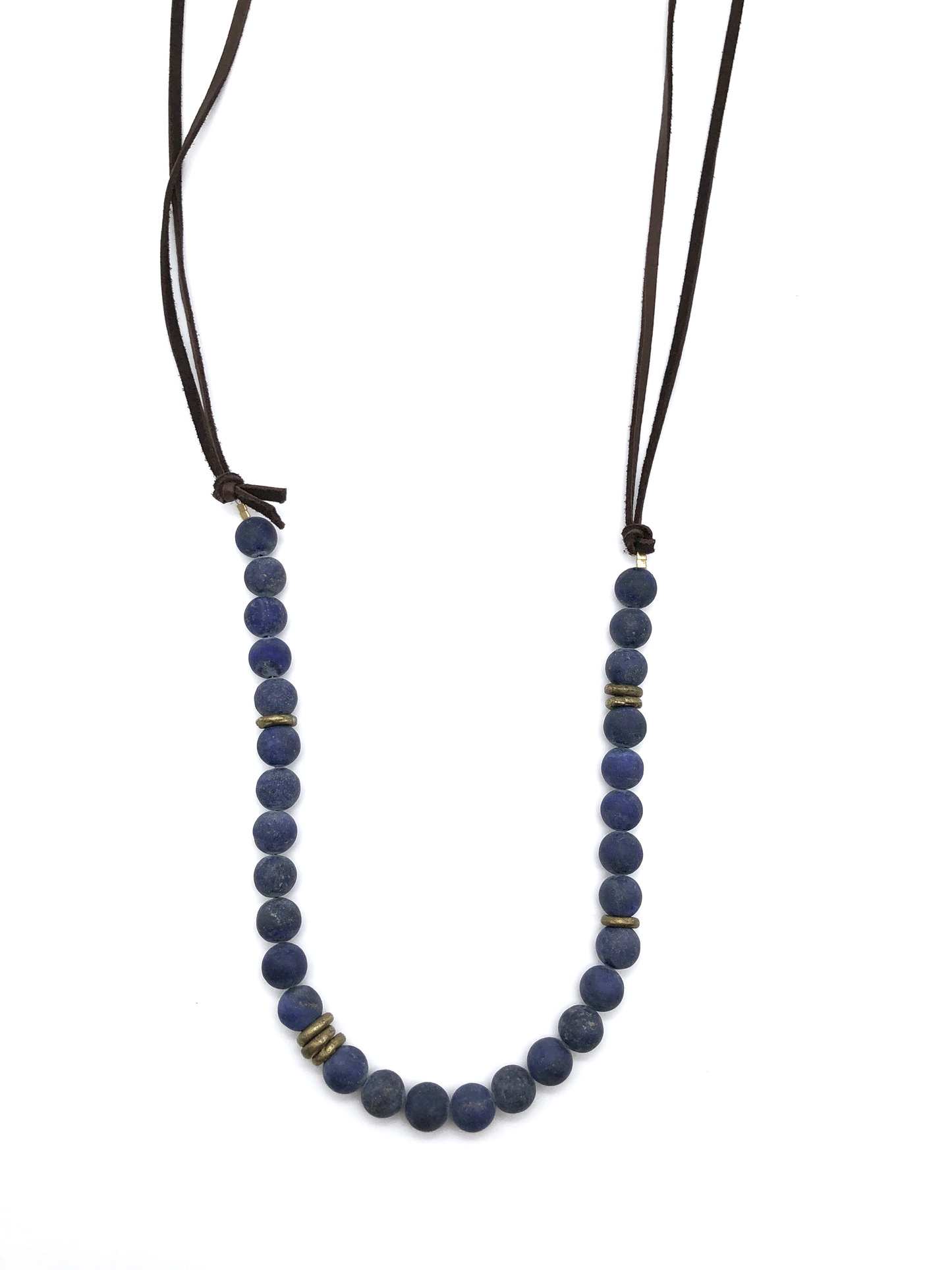 Brown/Lapis Oronoco Necklace