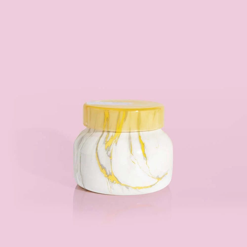 Modern Marble Petite Jar - Pineapple Flower