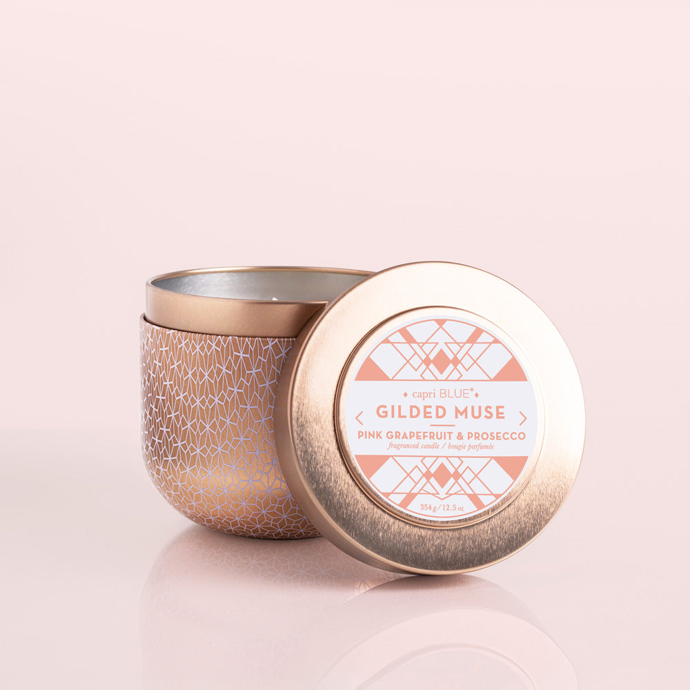 Gilded Muse Rose Gold Tin - Pink Grapefruit & Prosecco