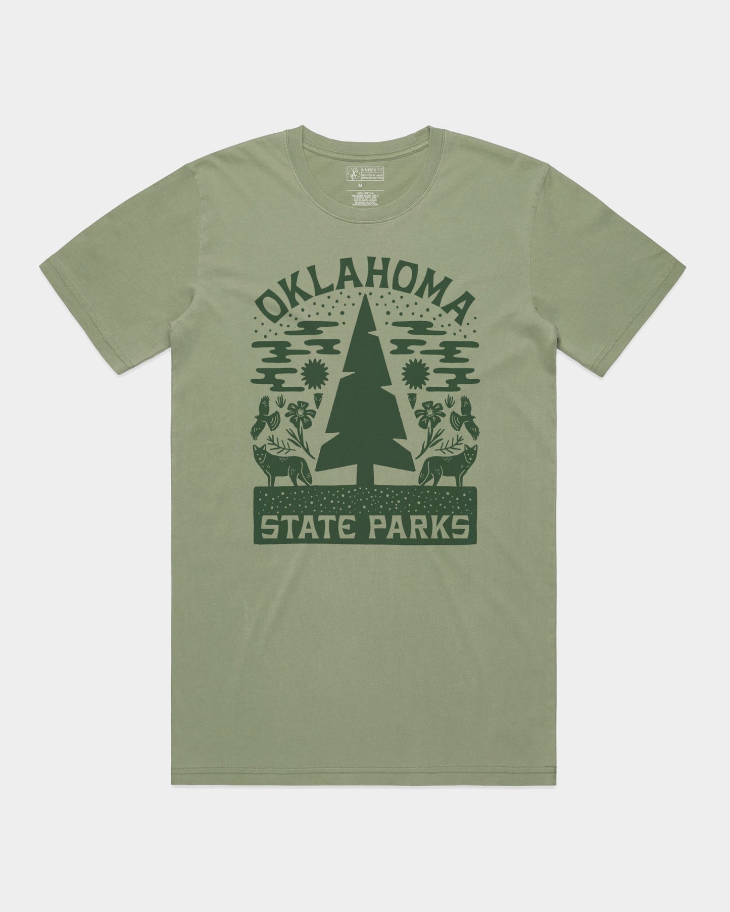 The OK Parks Zen Tee - Olive