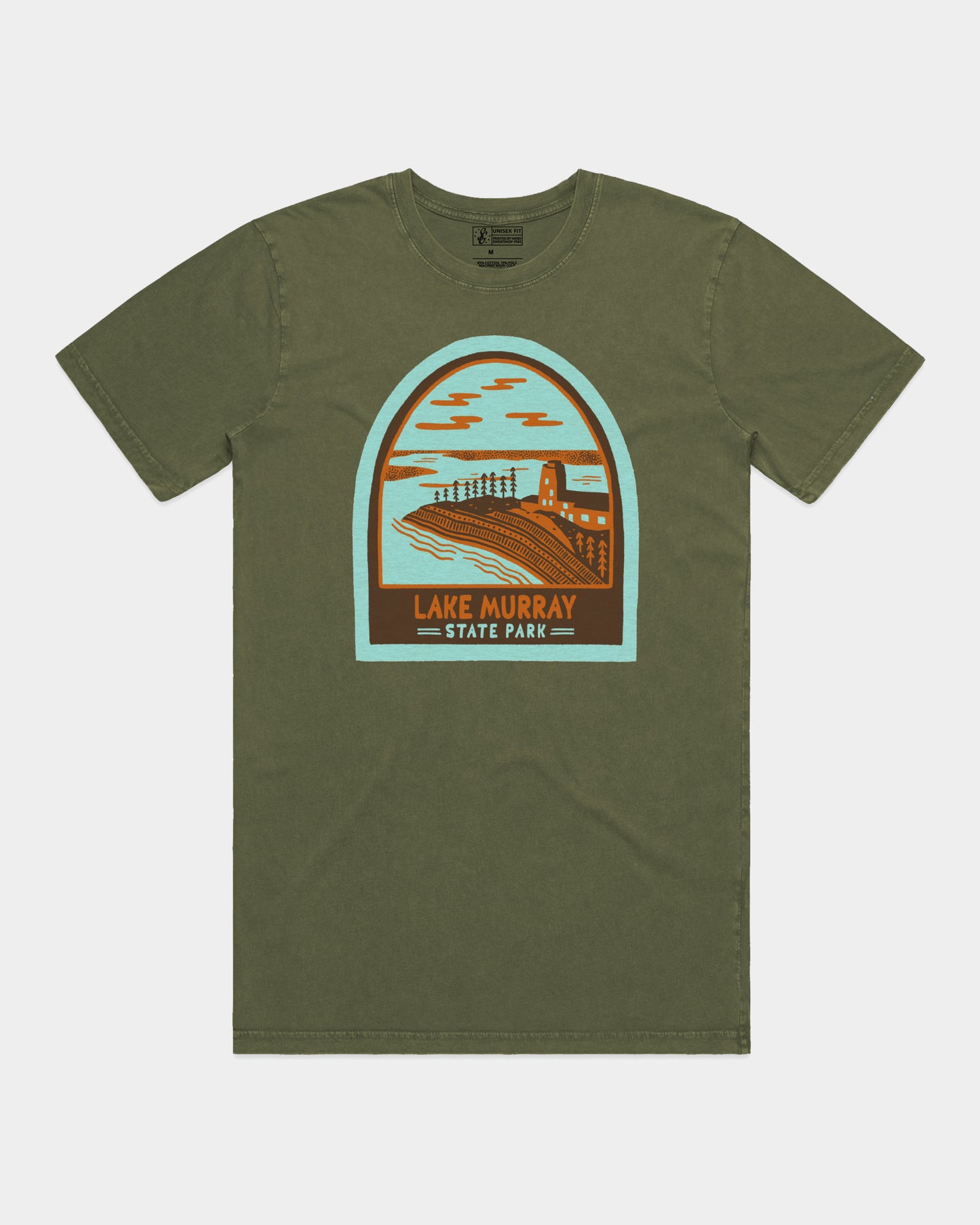 Lake Murray Ranger Badge Tee - Vintage Olive