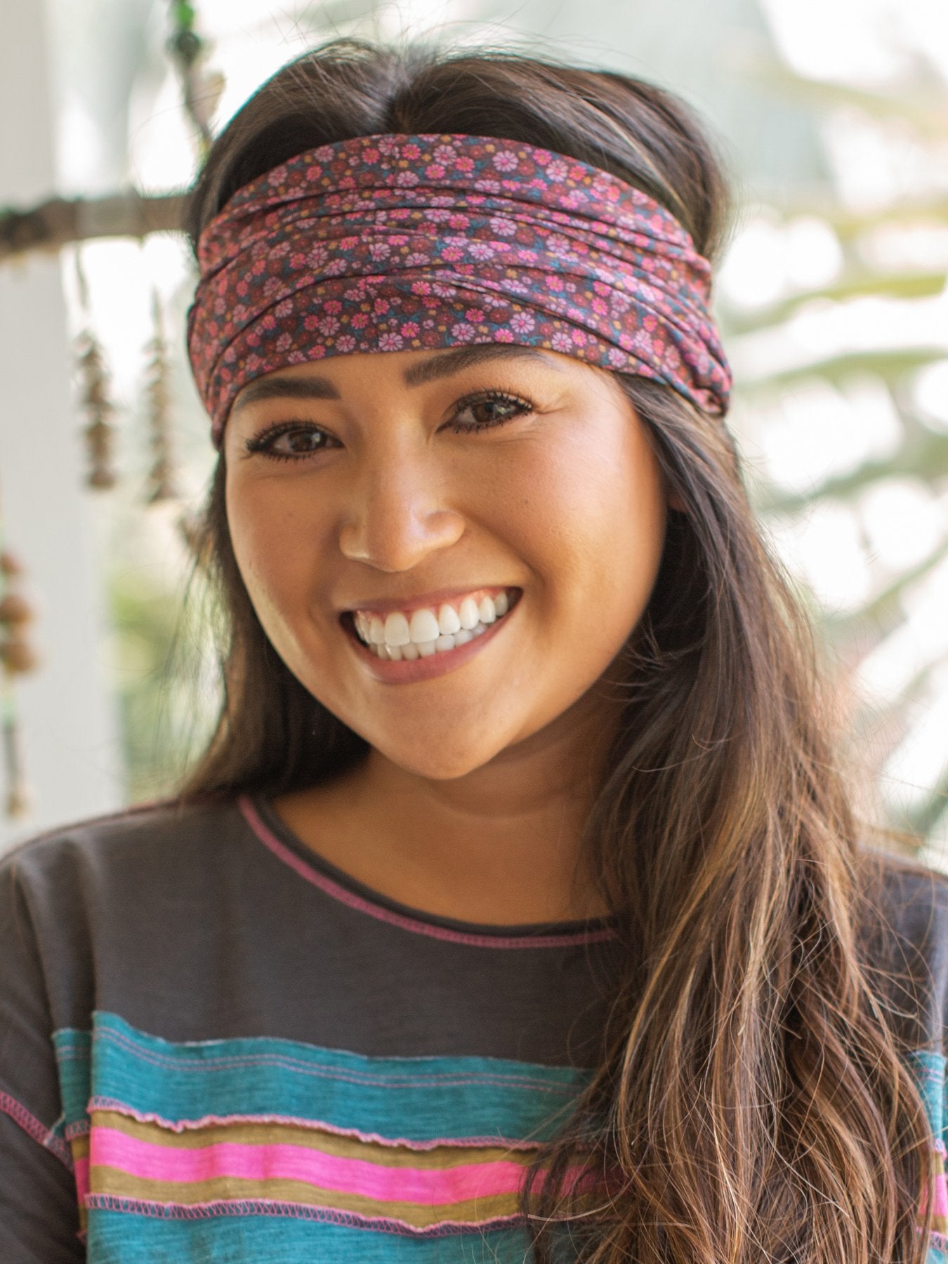 Natural Life Boho Bandeau - Red Floral