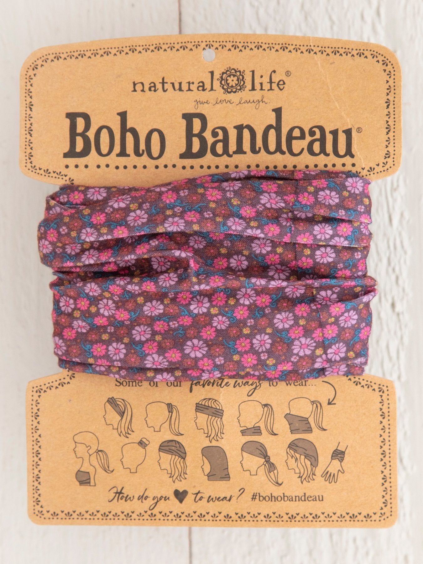 Natural Life Boho Bandeau - Red Floral