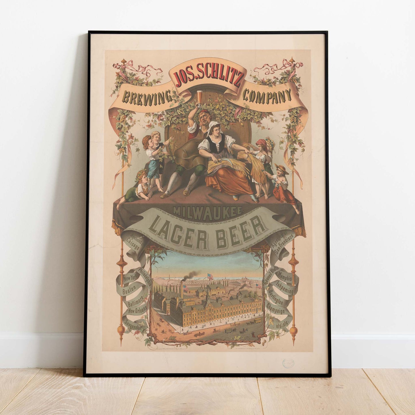 Vintage Lager Beer Print