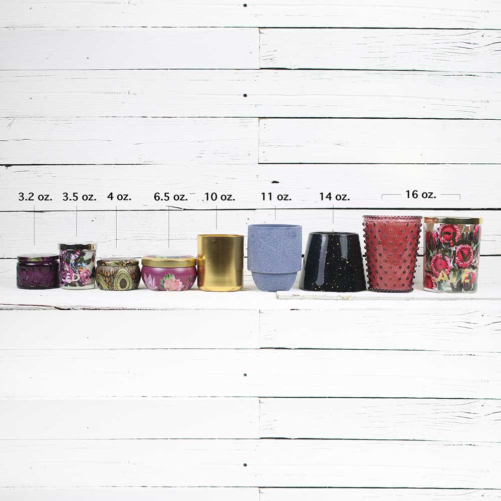 Large Embossed Glass Candle - French Cade Lavender