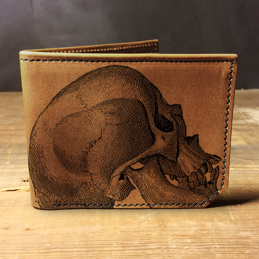 Backerton Leather Wallet Skull