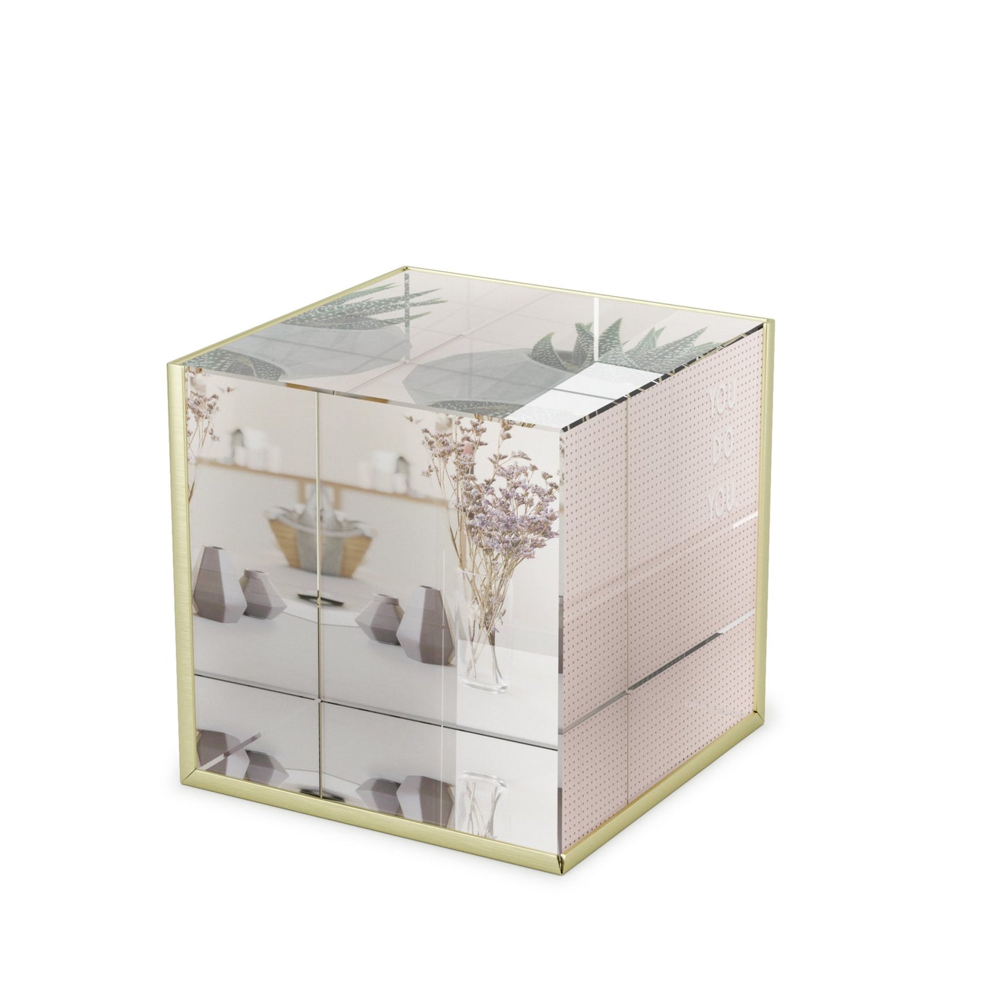 Ice Picture Frame - Matte Brass