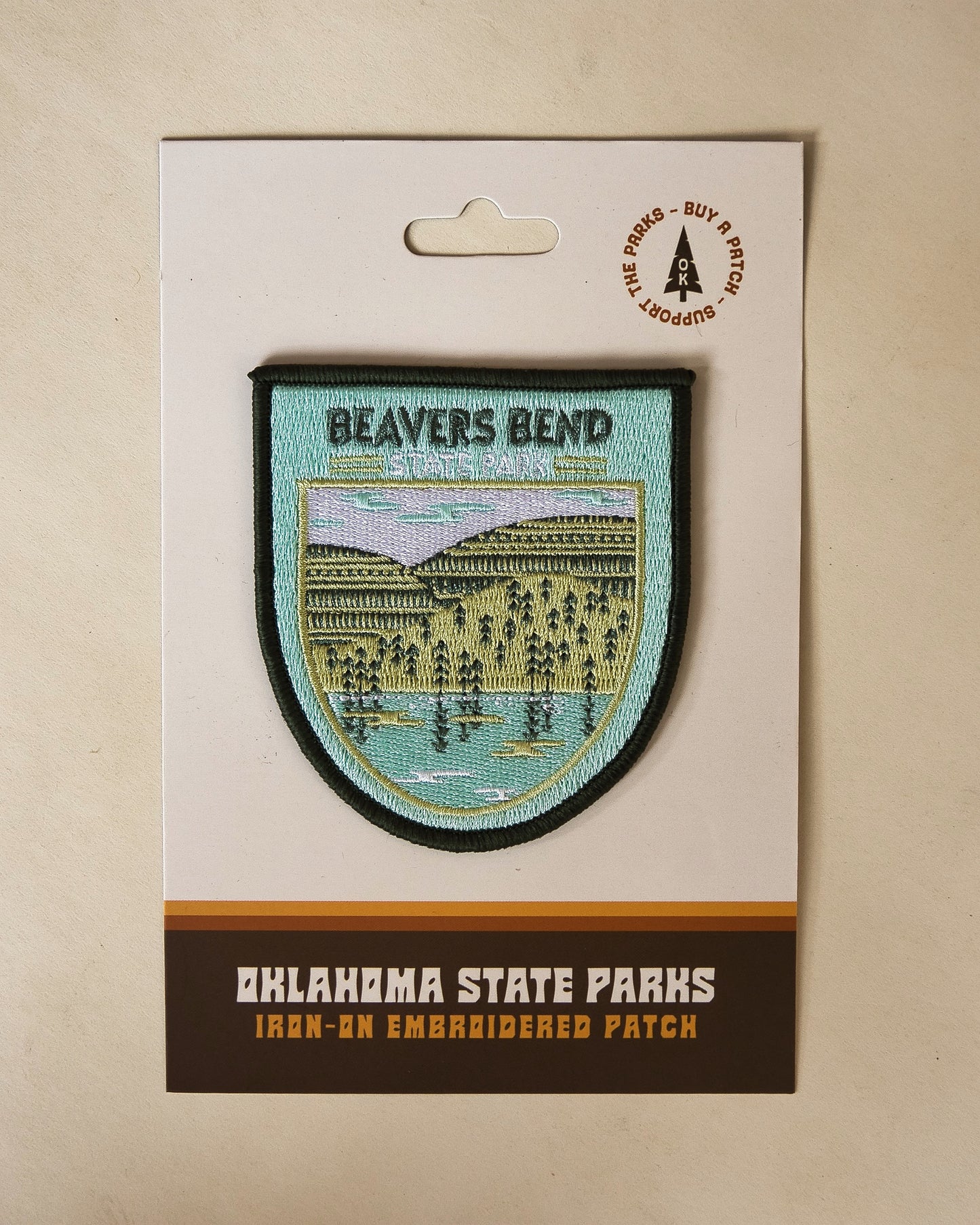 Beavers Bend Iron-On Patch