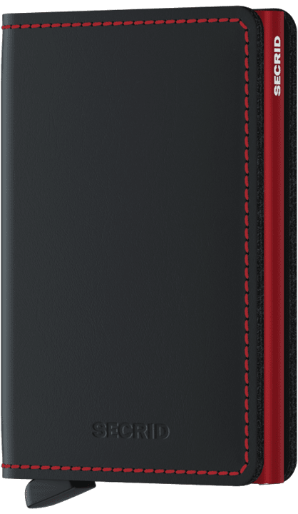 Slimwallet - Matte Black/Red