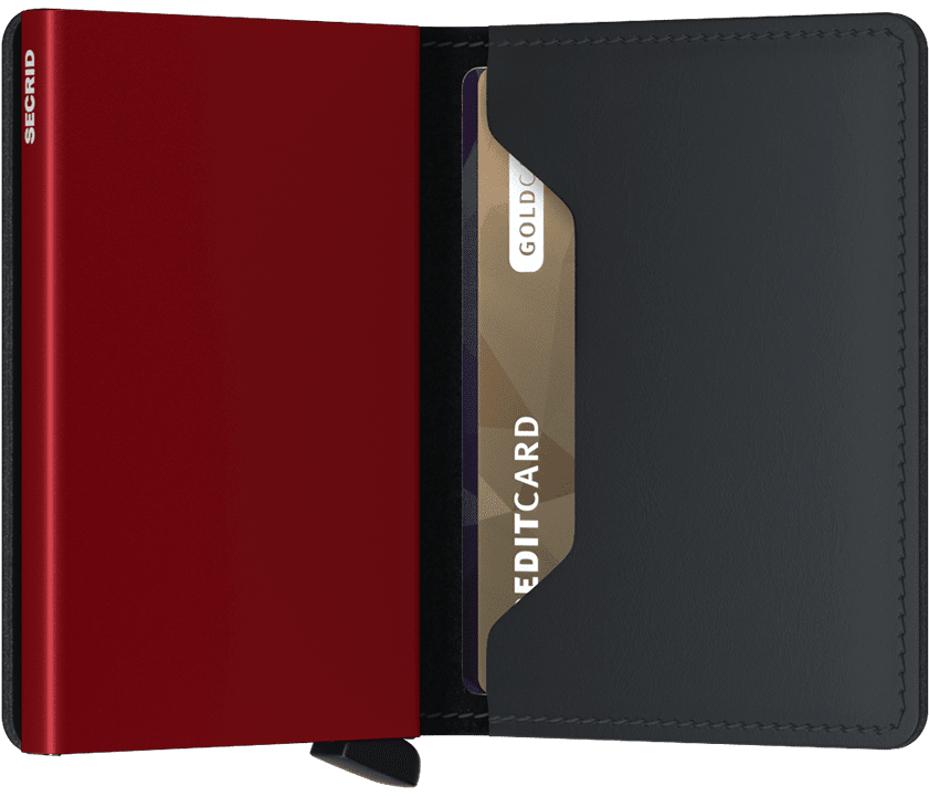 Slimwallet - Matte Black/Red