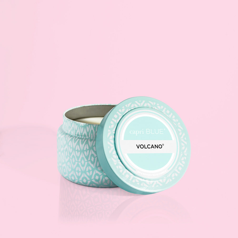 Aqua 8.5oz Printed Tin - Volcano