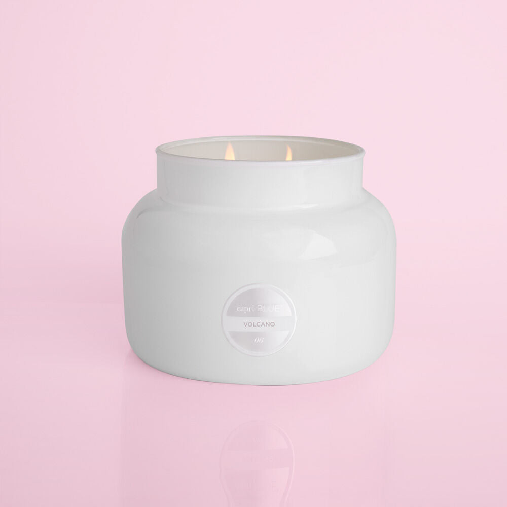 Jumbo White Jar - Volcano